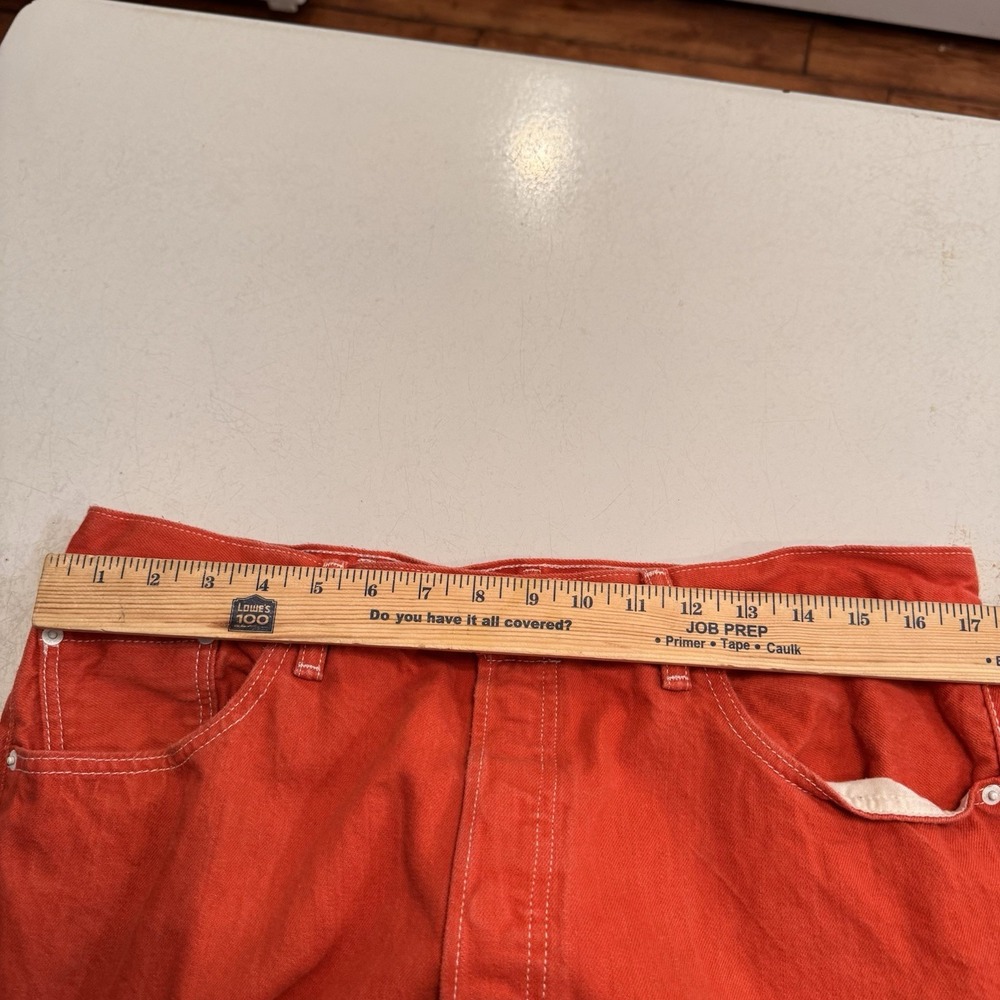Levi's 501XX Men Jeans 38x 30 Red Denim Straight Button Fly Cotton Logo Vintage - Picture 7 of 10